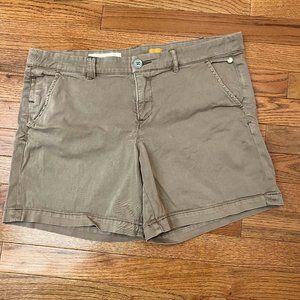 Pilcro and the Letterpress Hyphen Fit Shorts Womens Size 30 Khaki Chino